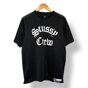Stussy Crew Mesh Jersey Shirt Black